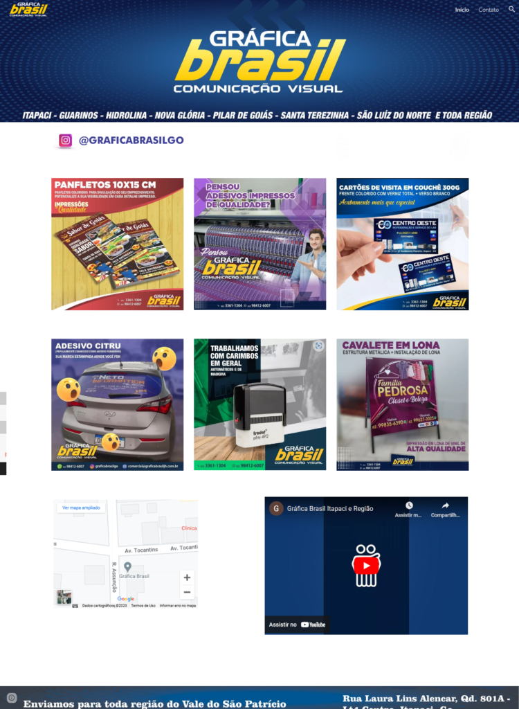 site de grafica feito por tekzone