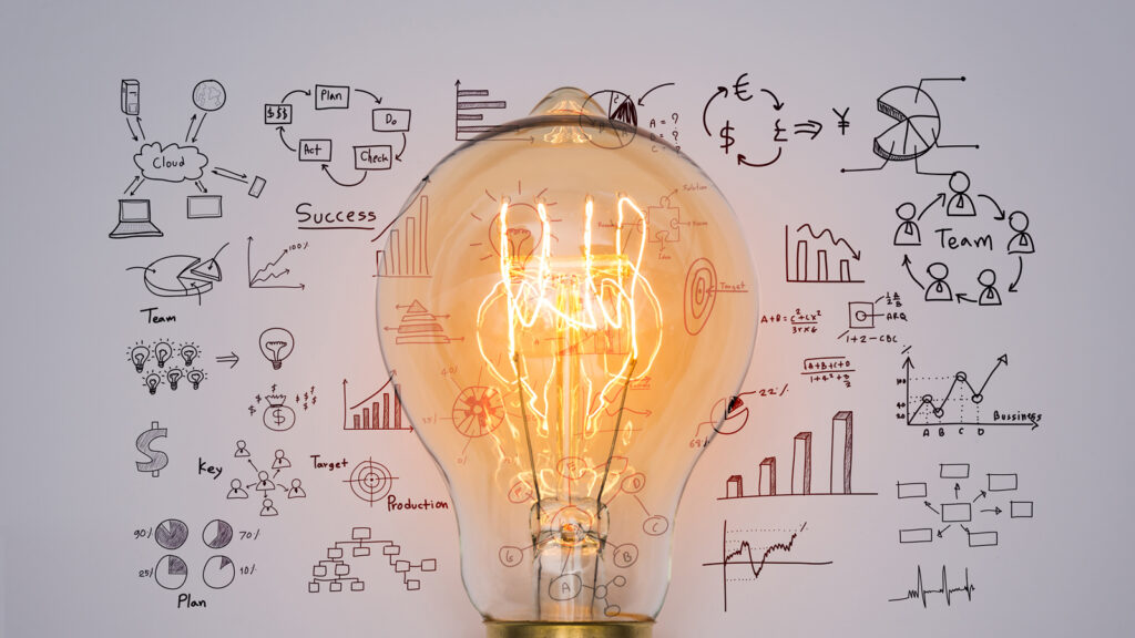 lampada simbolizando ideia